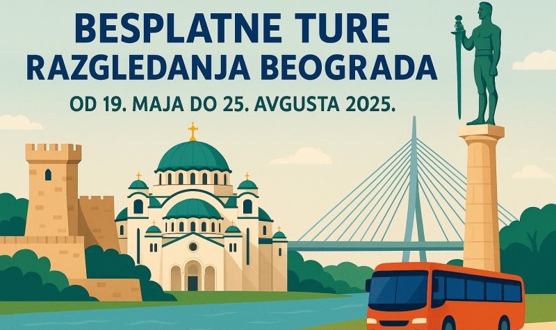 Turistička organizacija Beograda organizuje besplatne turističke ture pod nazivom „Vodič kroz Beograd – svaka priča krije tajnu“