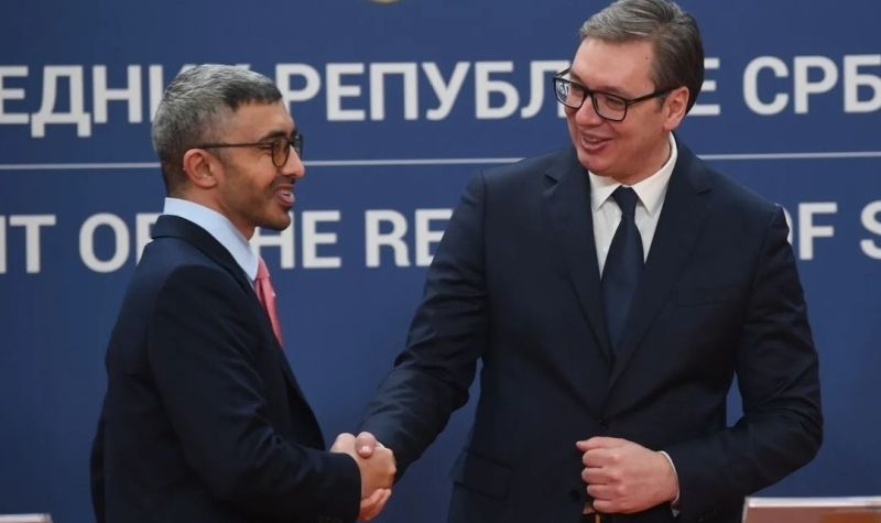 Predsednik Vučić se sastao sa šefom diplomatije UAE šeikom Abdulom Bin Zajedom