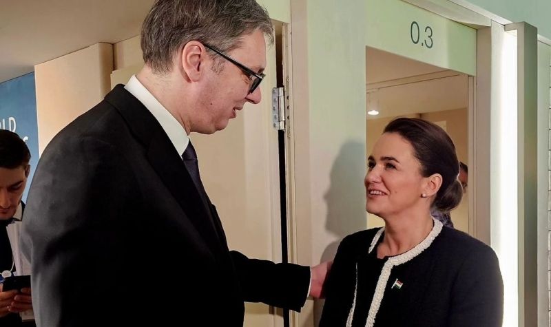 Predsednik Vučić u Davosu razgovarao sa predsednicom Mađarske i predsedavajućom Saveta ministara BiH