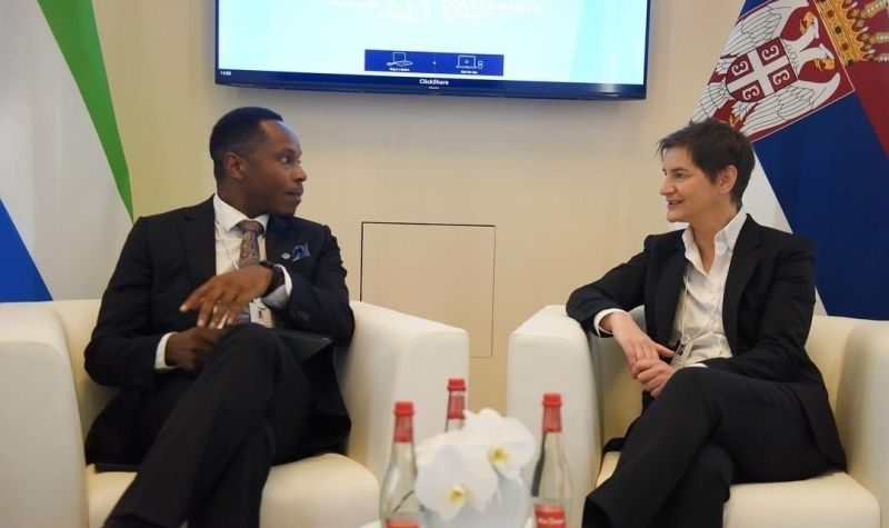 Premijerka Brnabić razgovarala sa premijerom Sijera Leonea
