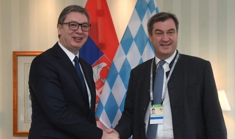 Predsednik Vučić u Minhenu razgovarao sa predsednikom Vlade Bavarske