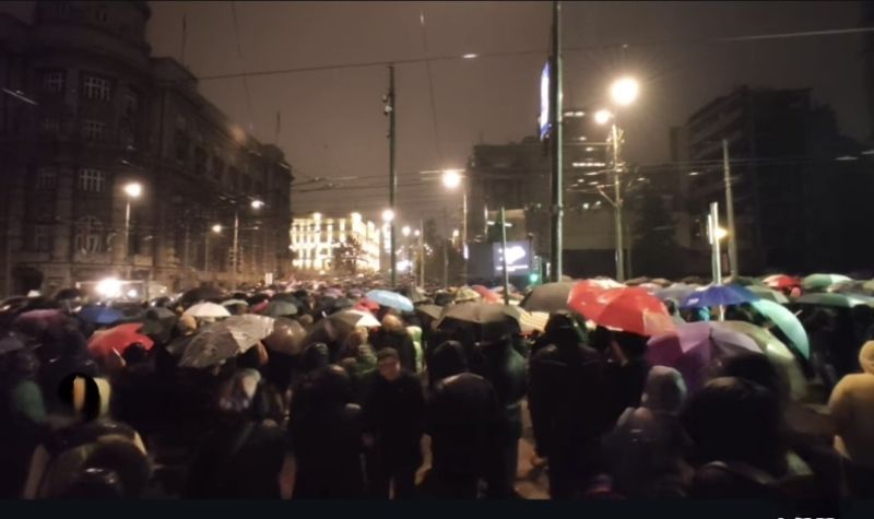 Počeo PROTEST OPOZICIJE u Beogradu