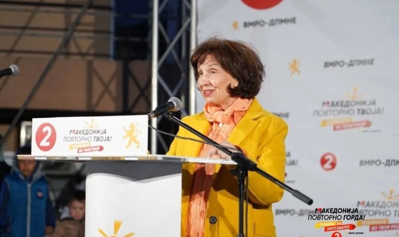Kandidatkinja VMRO-DPMNE vodi na izborima za predsednika Severne Makedonije