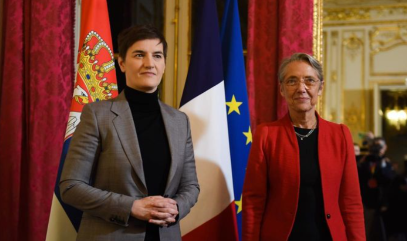 Ana Brnabić u Parizu razgovarala sa francuskom premijerkom Elizabet Born
