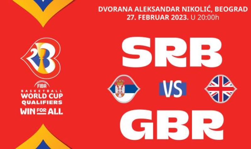 Košarkaši Srbije večeras protiv Velike Britanije za PLASMAN na Mundobasket
