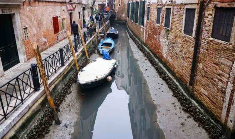 Venecijanski kanali PRESUŠILI - Gondole na suvom
