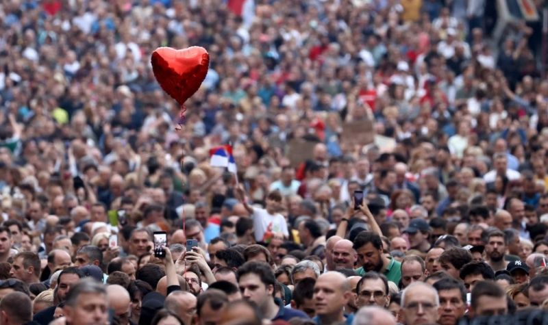 Protest „Srbija protiv nasilja'' danas ispred Skupštine Srbije