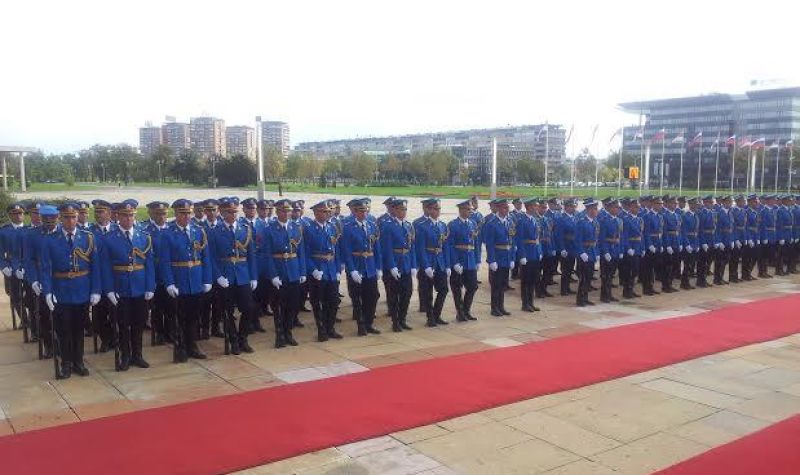 Predsednici Indije priređen svečani doček ispred Palate Srbija