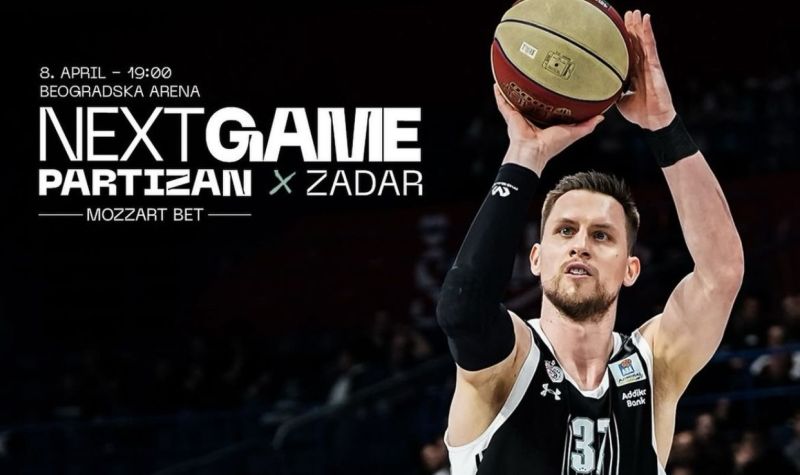 Partizan dočekuje Zadar u poslednjem kolu ABA lige