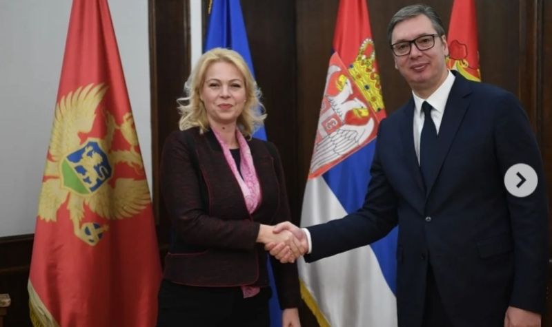 PREDSEDNIK VUČIĆ se sastao sa predsednicom crnogorskog parlamenta