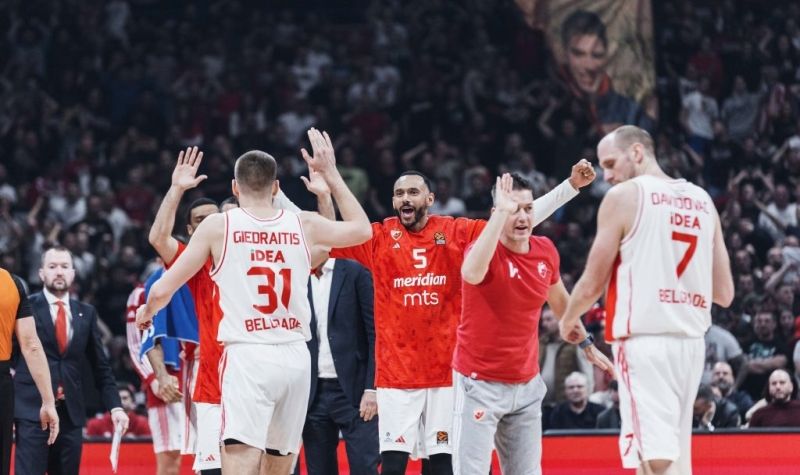 Košarkaši  Crvene zvezde sutra protiv Budućnosti u Podgorici