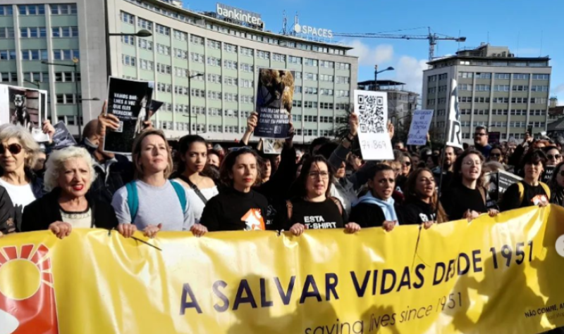 Protest u Lisabonu - HILJADE LJUDI na ulicama