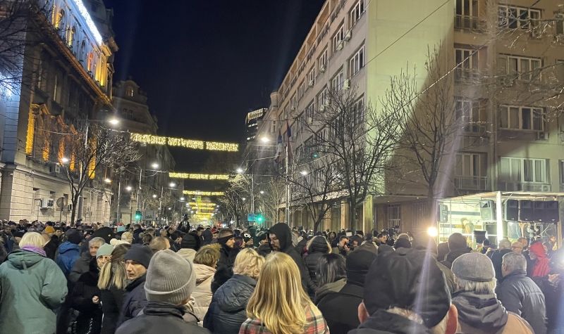 Protest opozicije u Beogradu