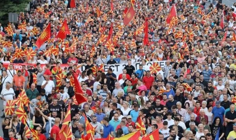 Protest u Skoplju - Opozicija traži izbore!