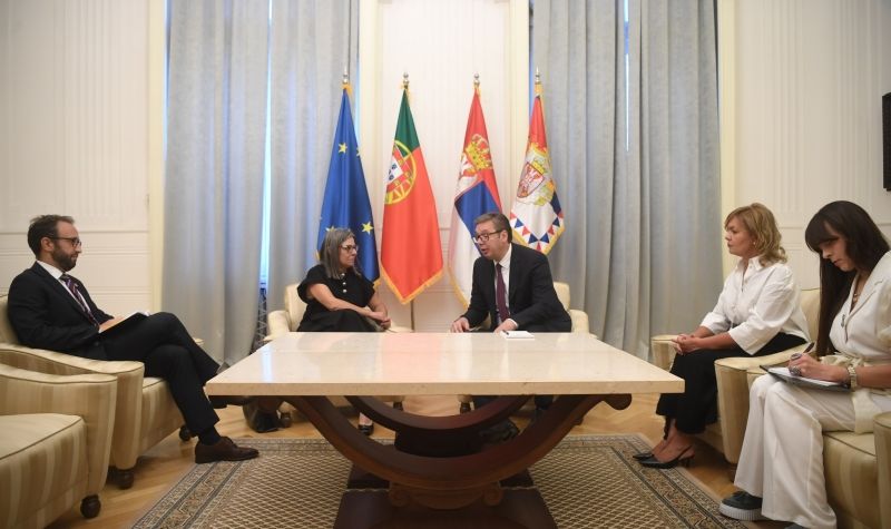 Vučić primio u oproštajnu posetu ambasadorku Republike Portugalije