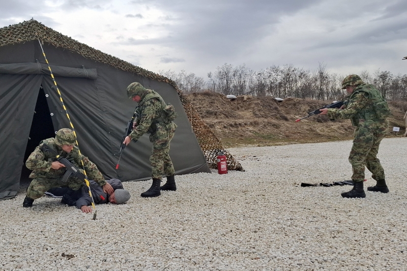 Obuka jedinice Vojske Srbije za učešće u mirovnim operacijama